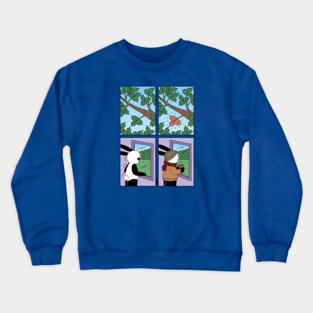 Buni Leaf Peep Crewneck Sweatshirt by Buni